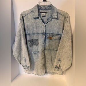 Vintage Jordache Button Up Shirt Size Medium Women’s (0026)